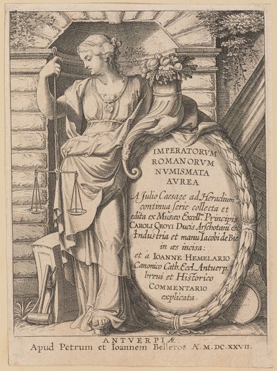 Title Page for Imperatorum Romanorum Numismata Aurea by Netherlandish 17th Century after Sir Peter Paul Rubens
