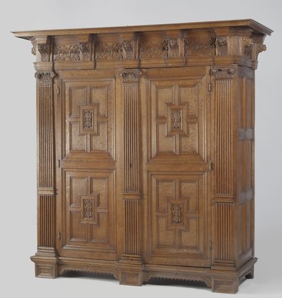 Cupboard with Ionic Columns by Netherlandish School