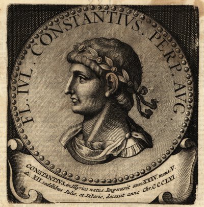 Portrait of Roman Emperor Constantius II by Netherlandish School
