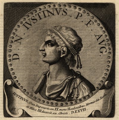 Portrait of Roman Emperor Justin I by Netherlandish School
