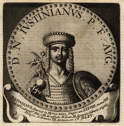 Portrait of Roman Emperor Justinian I by Netherlandish School
