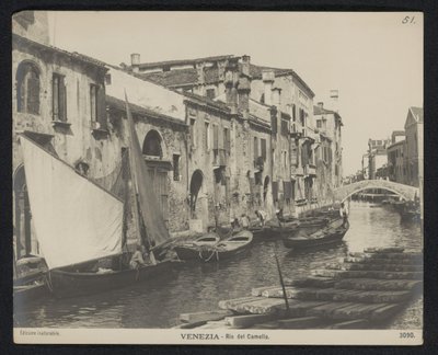 View of the Rio del Camello in Venice by Neue Photographische Gesellschaft