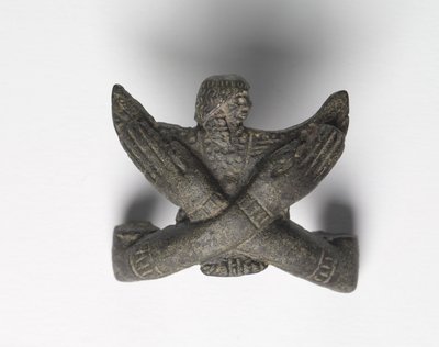 Bronze Mount from a Shawabty Bundle: Crossed Arms, Late 18th to Early 19th Dynasty, c.1336-1256 BC by New Kingdom Egyptian