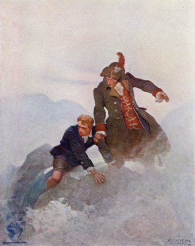 Illustration for Kidnapped by Robert Louis Stevenson by Newell Convers (after) Wyeth