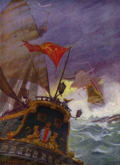 Illustration for Westward Ho! by Charles Kingsley by Newell Convers (after) Wyeth