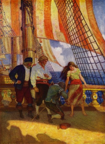 Illustration for Westward Ho! by Charles Kingsley by Newell Convers (after) Wyeth