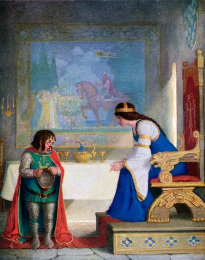 The Lady Lyoness. Had the Dwarf in Examination by Newell Convers (after) Wyeth