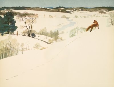 Fox in the Snow, endpaper in 