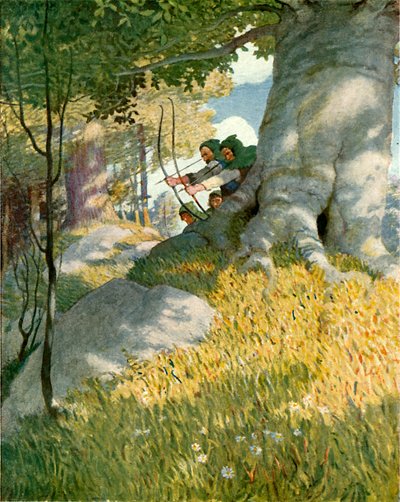 Robin Hood and His Companions Rescue Will Stutely by Newell Convers Wyeth