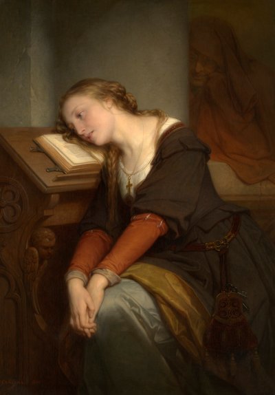Margaret in the Church by Nicaise de Keyser
