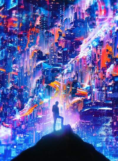 Neon City Dreamer by Nicebleed