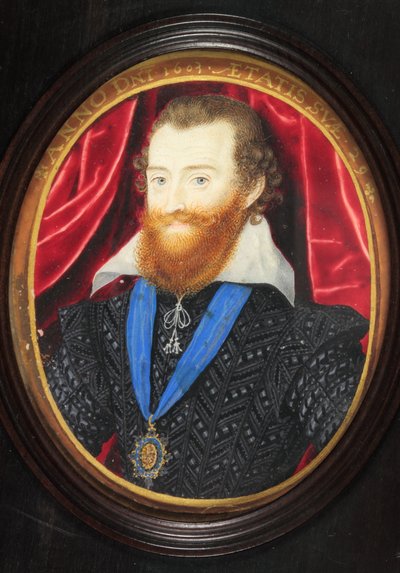 Ludovick Stuart, 2nd Duke of Lennox and Richmond by Nicholas (after) Hilliard