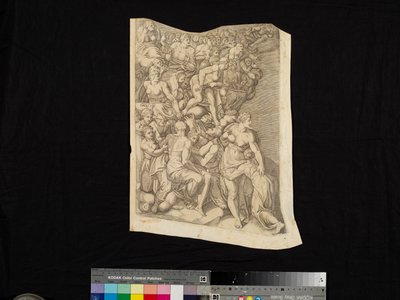 Scene from The Last Judgment by Nicholas Beatrizet