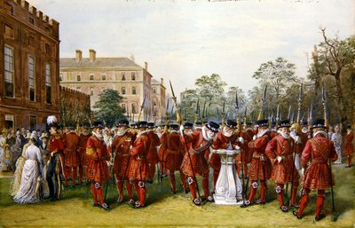 The Parade of the Yeoman of the Guard at Clarence House by Nicholas Chevalier