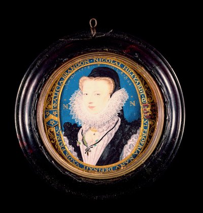 Alice Brandon, Mrs Hilliard, 1578 by Nicholas Hilliard