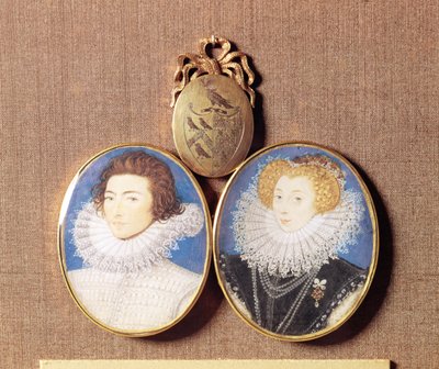 John Croker and His Wife Frances by Nicholas Hilliard