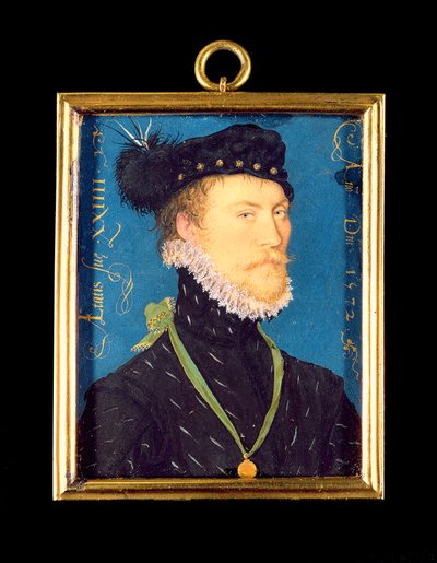 Portrait of an Unknown Man, aged 24, 1572 by Nicholas Hilliard
