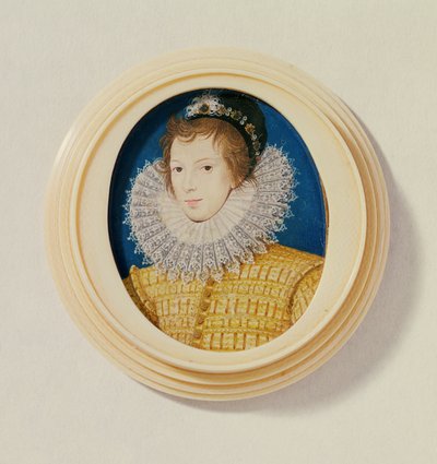 Young Man in Yellow with Bonnet and Feather, c.1585-90 by Nicholas Hilliard