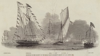 Reception of Her Majesty by the Royal Yacht Squadron by Nicholas Matthews Condy