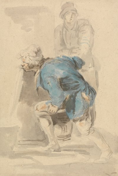 Man Drinking from a Spout by Nicholas Pocock