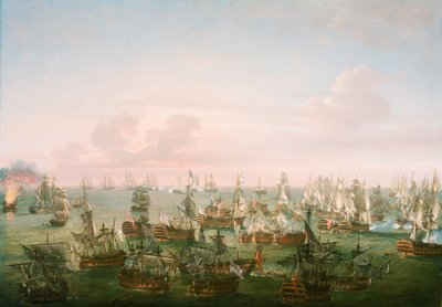 The Battle of Trafalgar, 21 October 1805, End of the Action (c.1808) by Nicholas Pocock