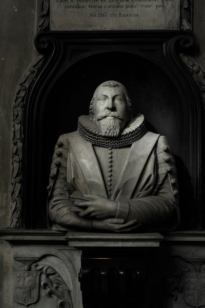 Memorial to Hugo Barker by Nicholas Stone