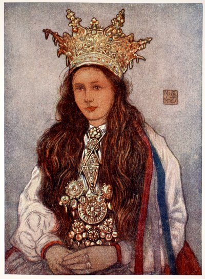 A Hardanger Bride, 1905 by Nico Jungman