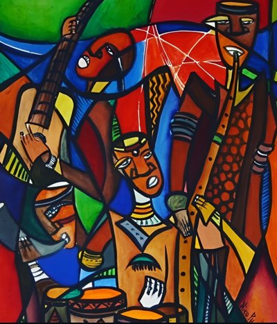Vibrant Jazz Band by Nico Phooko