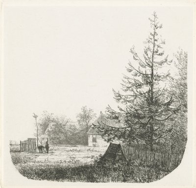 Wooded Landscape with a Stork