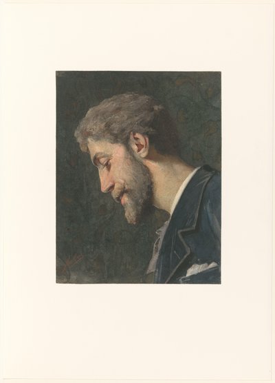 Portrait of George Hendrik Breitner by Nicolaas van der Waay (signed by artist)