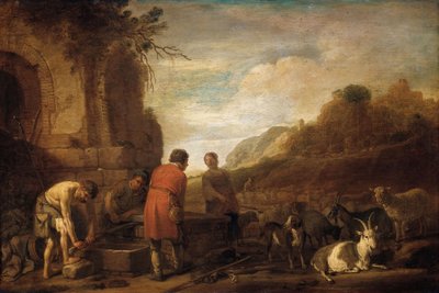 The Meeting of Jacob and Rachel by Nicolaes Cornelisz (c.1592-1655) Moeyaert