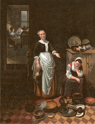 The Idle Servant by Nicolaes Maes