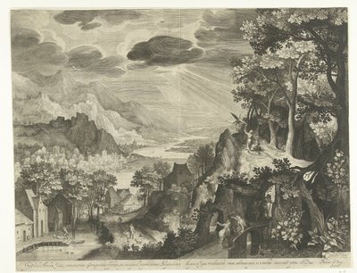 Landscape with the Sacrifice of Abraham by Nicolaes de Bruyn