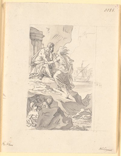 Envy at Aeolus. "Peder Paars". Book 1, Song 1 by Nicolai Abildgaard