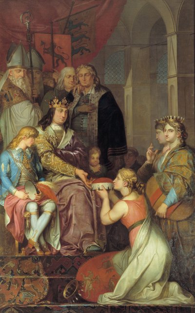 Christian I Proclaiming Holstein a Duchy in 1474 by Nicolai Abildgaard