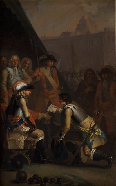 Magnus Stenbock Surrenders the Fortress of Tønningen to Frederik IV in 1714 by Nicolai Abildgaard