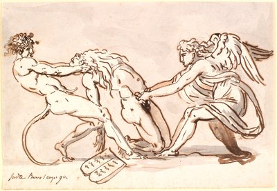 Michael the Archangel Contending with the Devil about the Body of Moses by Nicolai Abildgaard