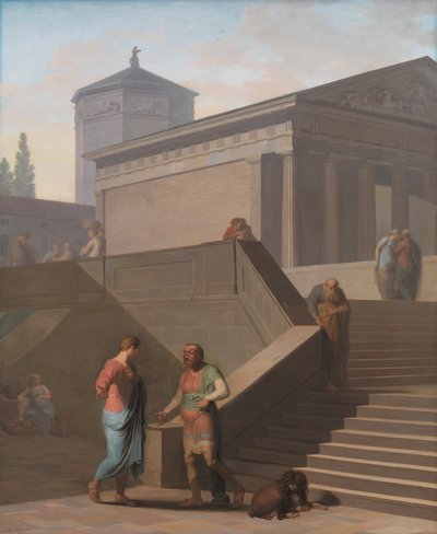 Pamphilius and His Servant Davus. From Terence