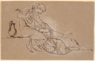 Sappho and the Mytilenean Woman by Nicolai Abildgaard