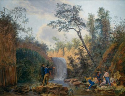 French botanical expedition to America, oil on canvas by Nicolas-Didier Boguet by Nicolas Didier Boguet