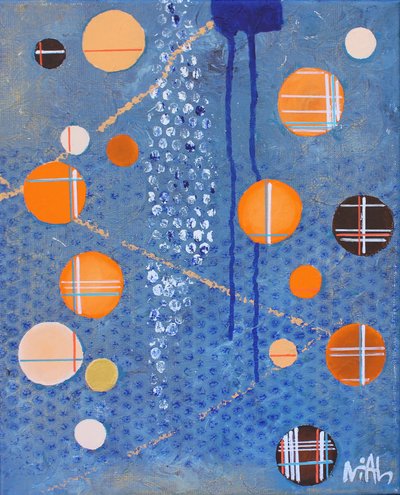 Abstract Blue Circles by Nicolas Alsterdal