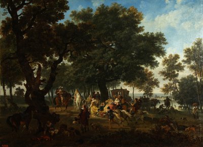 Henri IV and His Suite Hunting, ca 1804 by Nicolas Antoine Taunay