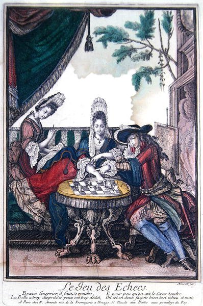 The Game of Chess, End of 17th Century by Nicolas Arnoult