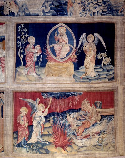 The Curtain of Revelation: God and St. John Weep When They See the Disaster by Nicolas Bataille