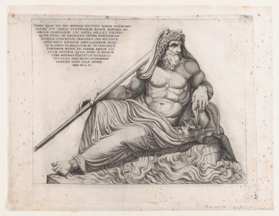 Speculum Romanae Magnificentiae: The Ocean God by Nicolas Beatrizet