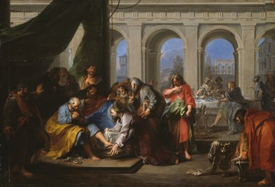 Christ Washing the Feet of His Disciples, 1720-30 by Nicolas Bertin