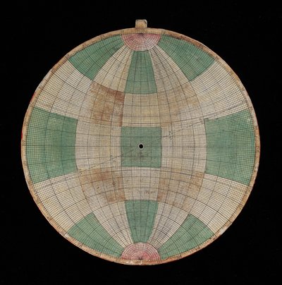 Astrolabe, Detail of a Plate with a Projection of Frijus by Nicolas Bion