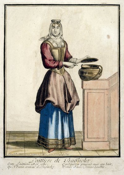Milkmaid of Bagnolet by Nicolas Bonnart