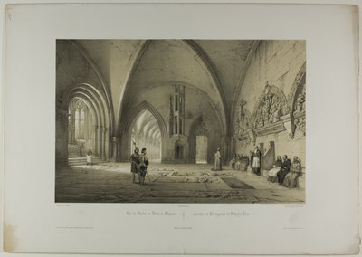 View of the Cloister of the Cathedral of Mainz, plate two from Allemande by Nicolas Chapuy