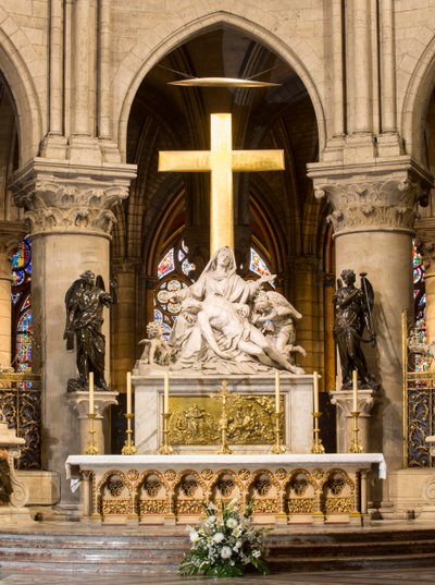 Descent from the Cross, High Altar, Notre Dame, Paris, c.1695-1705 by Nicolas Coustou